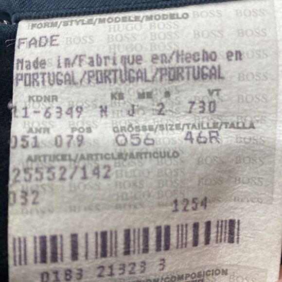 Vintage Hugo Boss mid weight Full Zip Golf Jacket Men’s Size XL (46R) Dark Blue - Picture 8 of 11